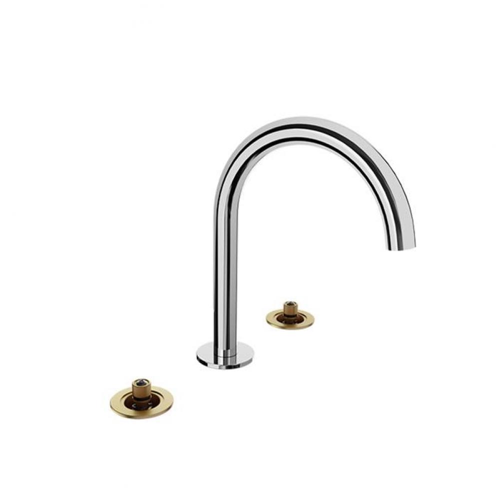 8'' C/C Lavatory Faucet, Drain Included (Without Handle)