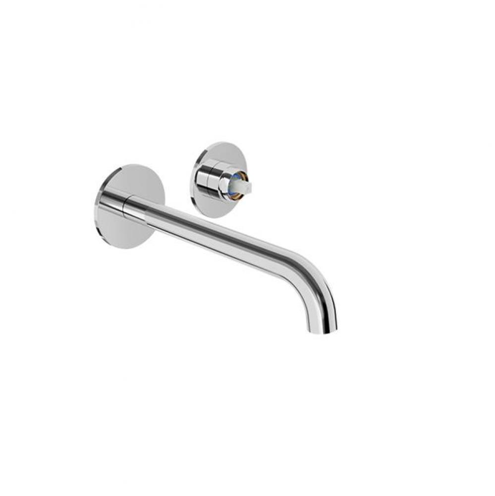 Single Lever Wall-Mounted Lavatory Faucet, Drain Not Included (Without Handle)
