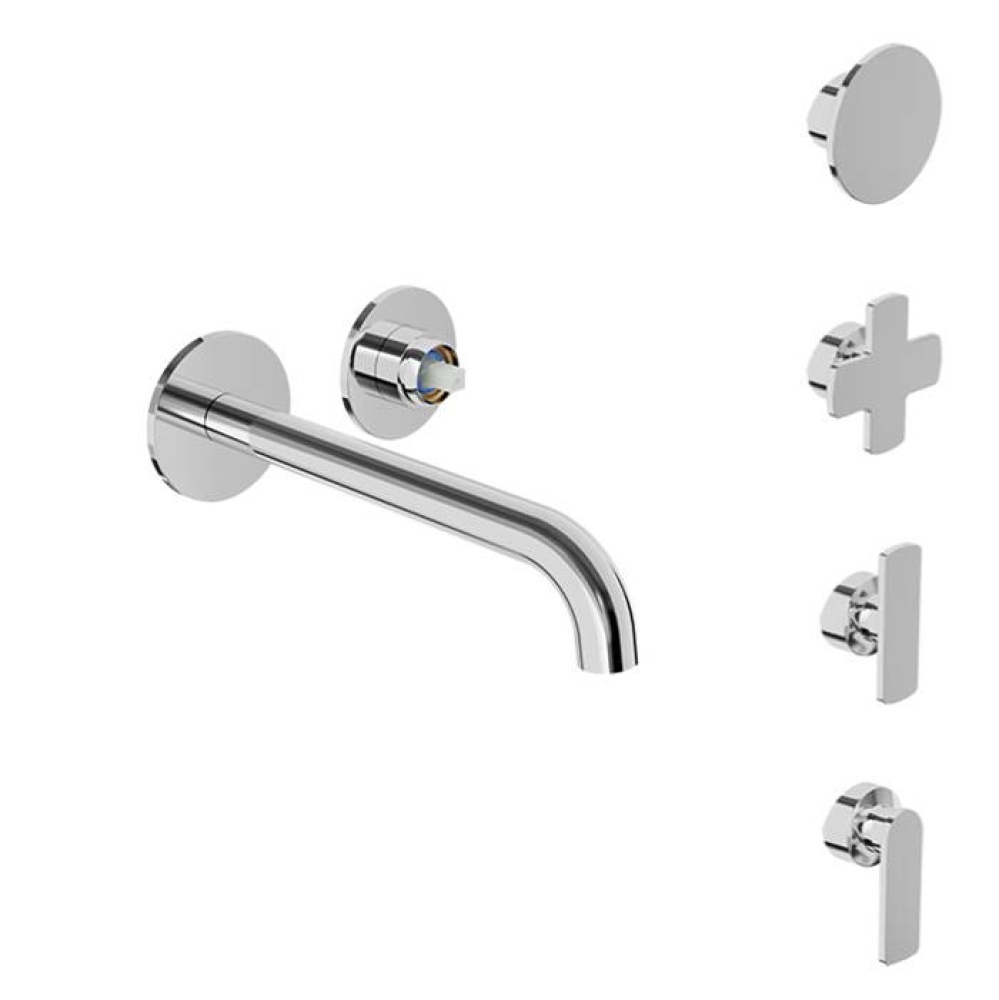 Trim only for single lever wall-mounted lavatory faucet (without handle), drain not included