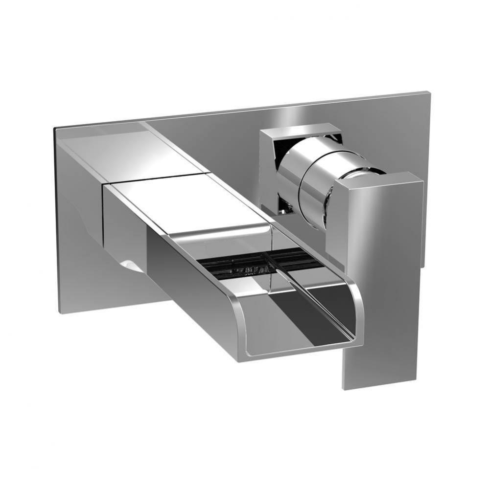 Single Lever Wall-Mounted Lavatory Faucet, Drain Not Included