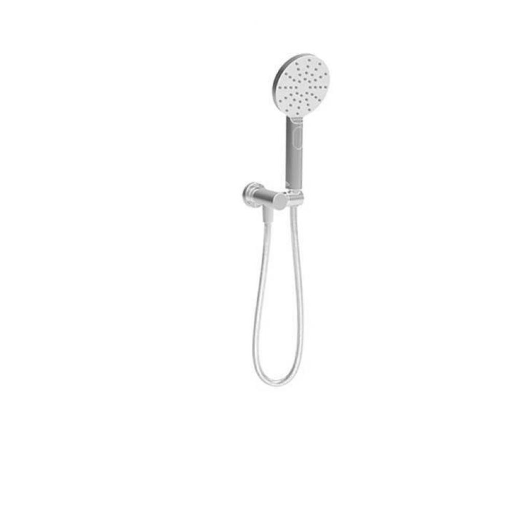 3-Spray Anti-Limestone Hand Shower On Wall-Mounted Supply Elbow