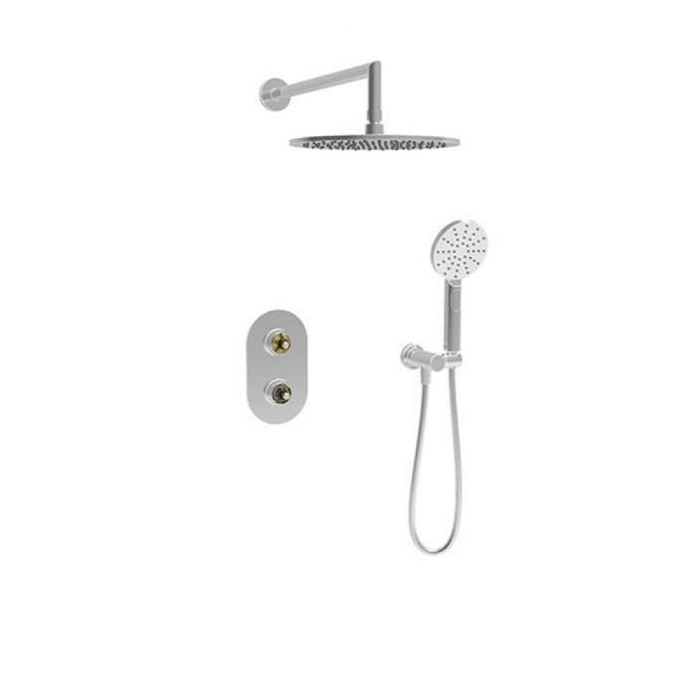 Complete Thermostatic Pressure Balanced Shower Kit (Non-Shared Ports)(Without Handle)