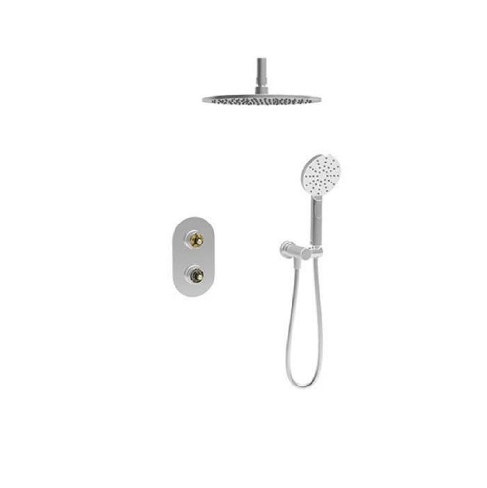 Complete Thermostatic Pressure Balanced Shower Kit (Non-Shared Ports)(Without Handle)