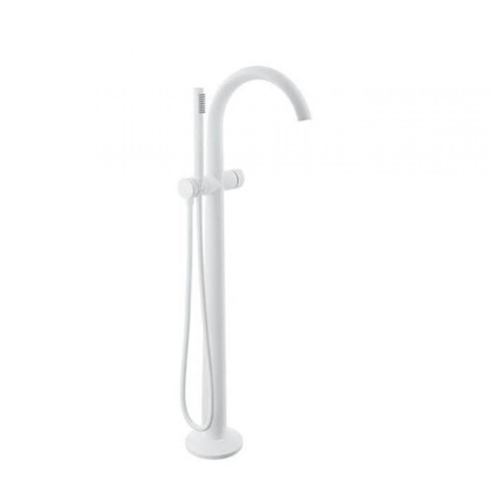 Floor-Mounted Tub Filler With Hand Shower