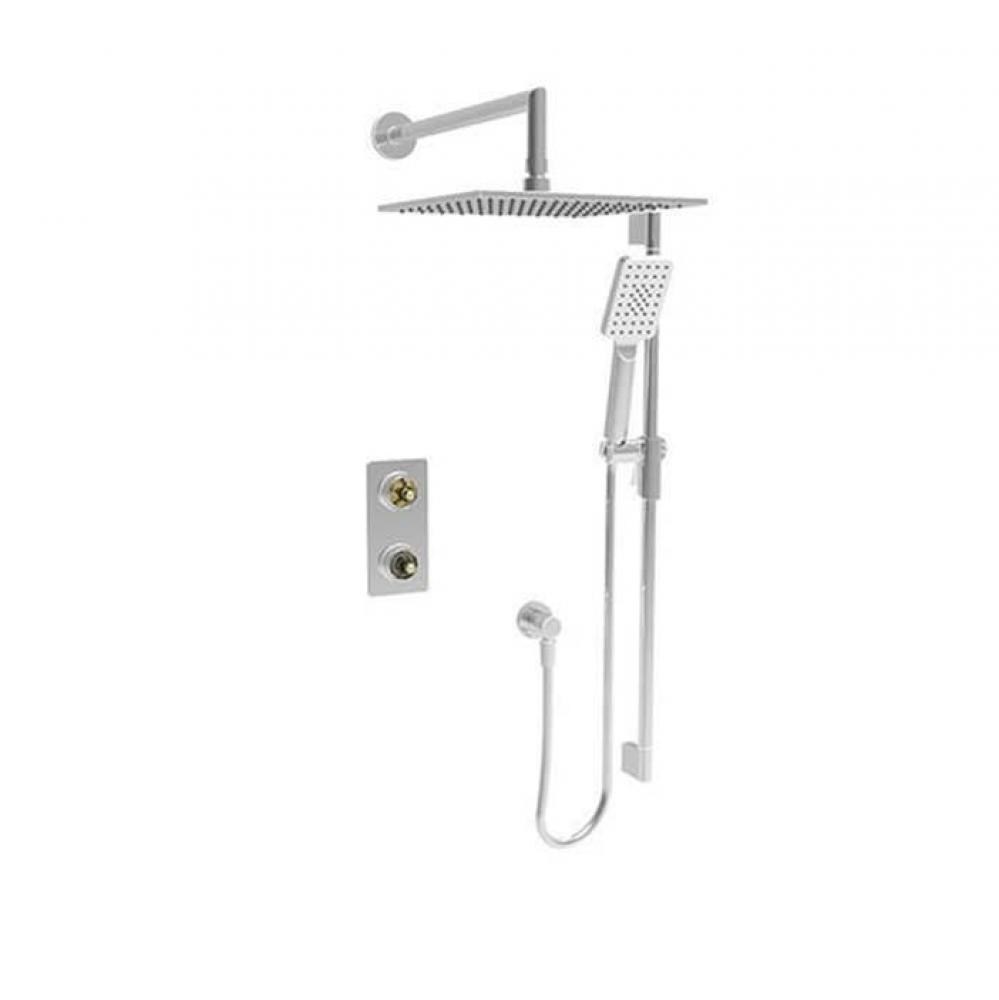 Complete Thermostatic Pressure Balanced Shower Kit (Non-Shared Ports)(Without Handle)