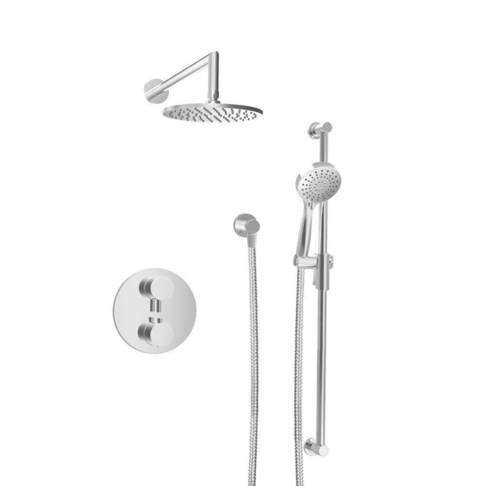 Complete Thermostatic Pressure Balanced Shower Kit (Non-Shared Ports)