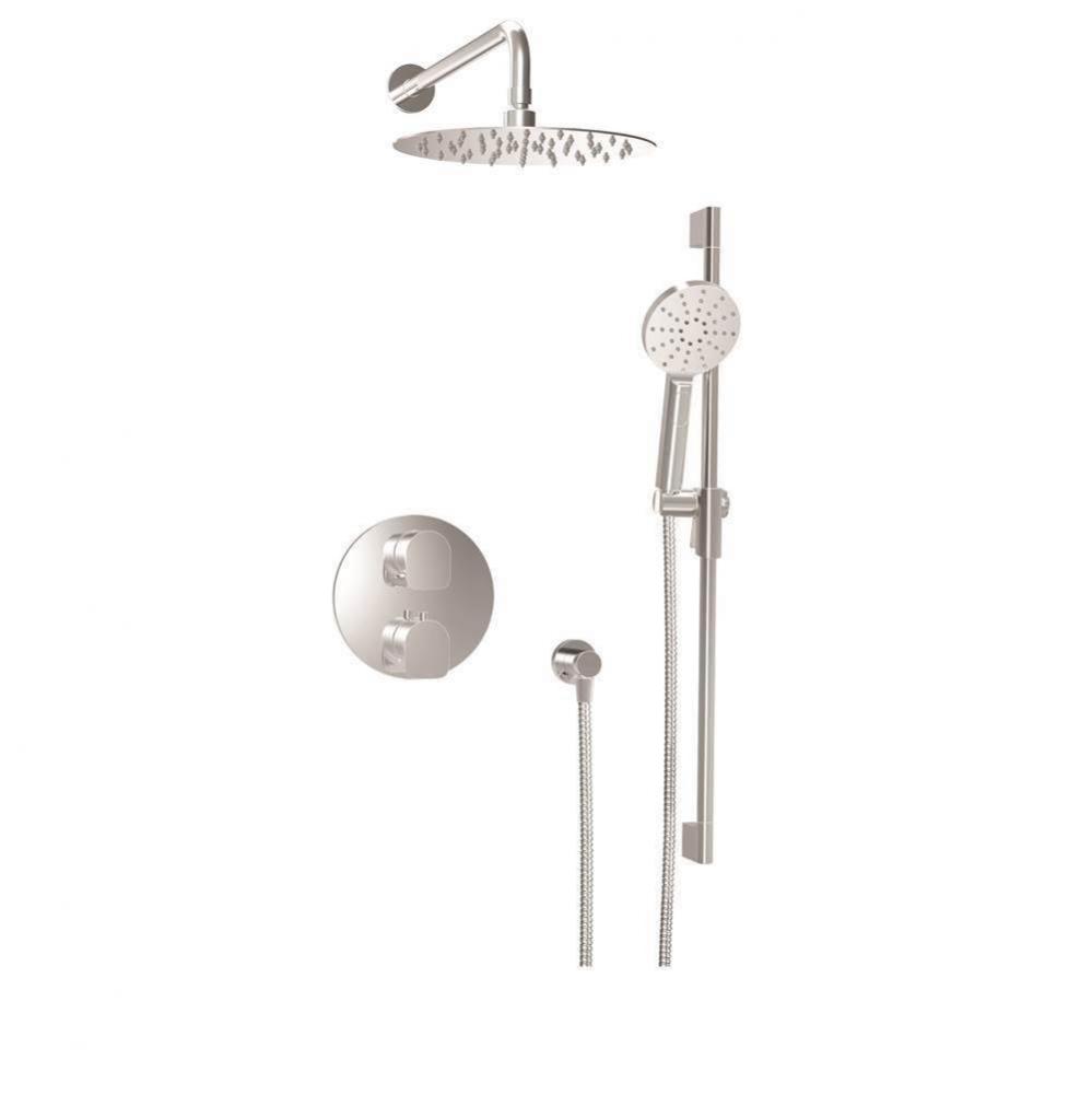 Complete Thermostatic Pressure Balanced Shower Kit (Non-Shared Ports)