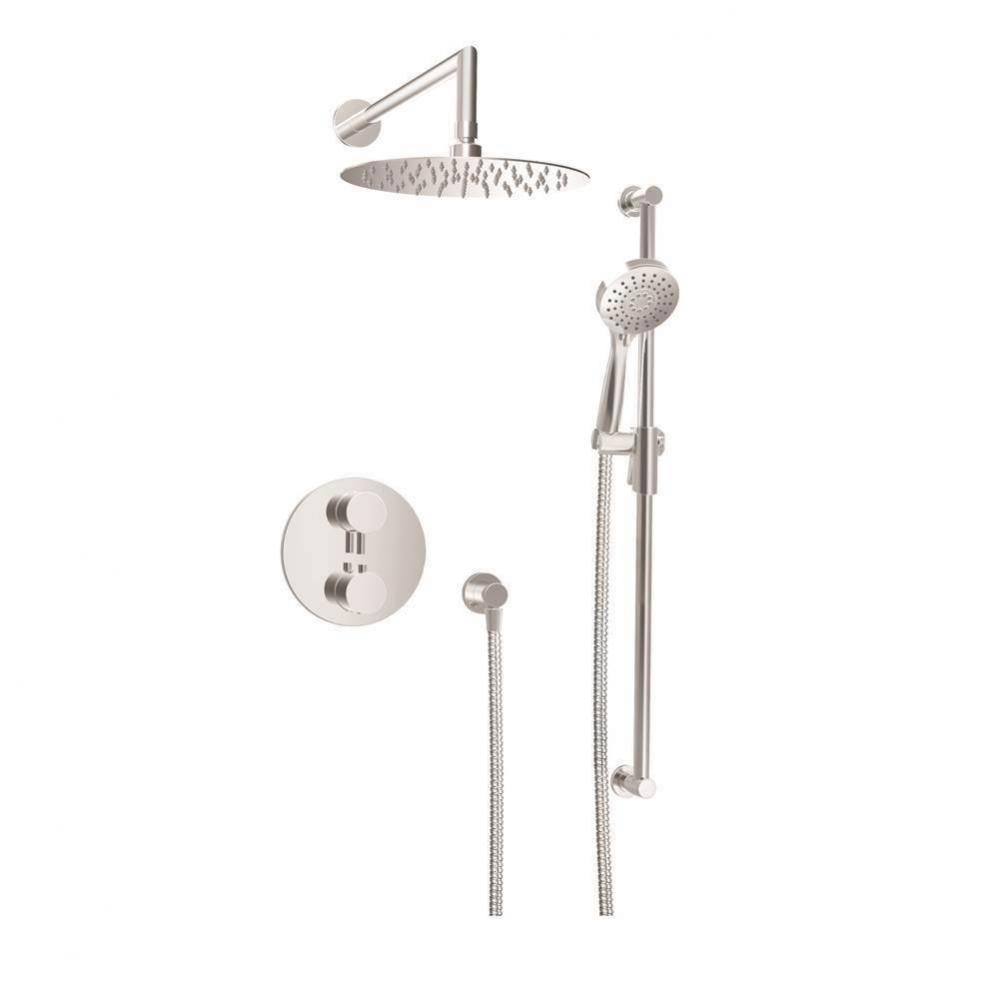 Complete Thermostatic Pressure Balanced Shower Kit (Non-Shared Ports)