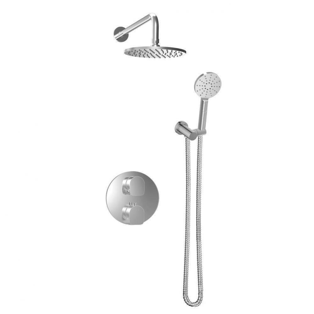 Complete Thermostatic Pressure Balanced Shower Kit (Non-Shared Ports)