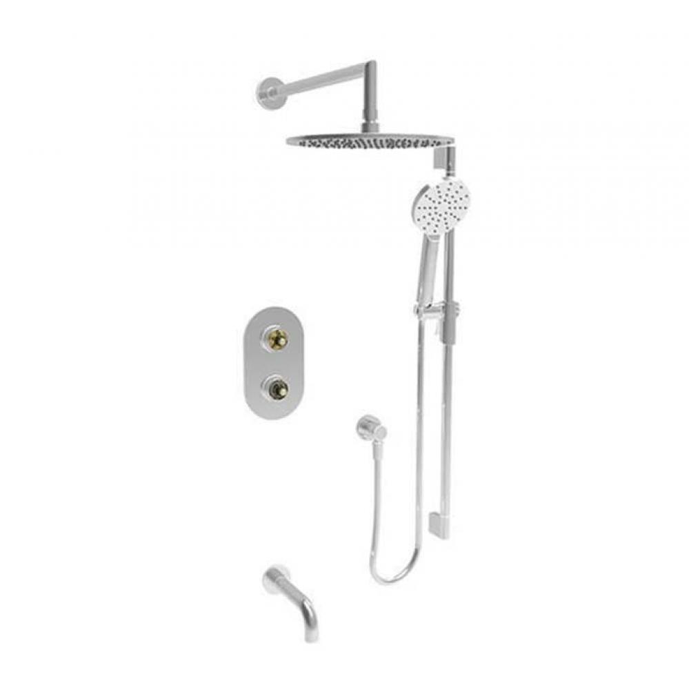 Complete Thermostatic Pressure Balanced Shower Kit (Non-Shared Ports)(Without Handle)