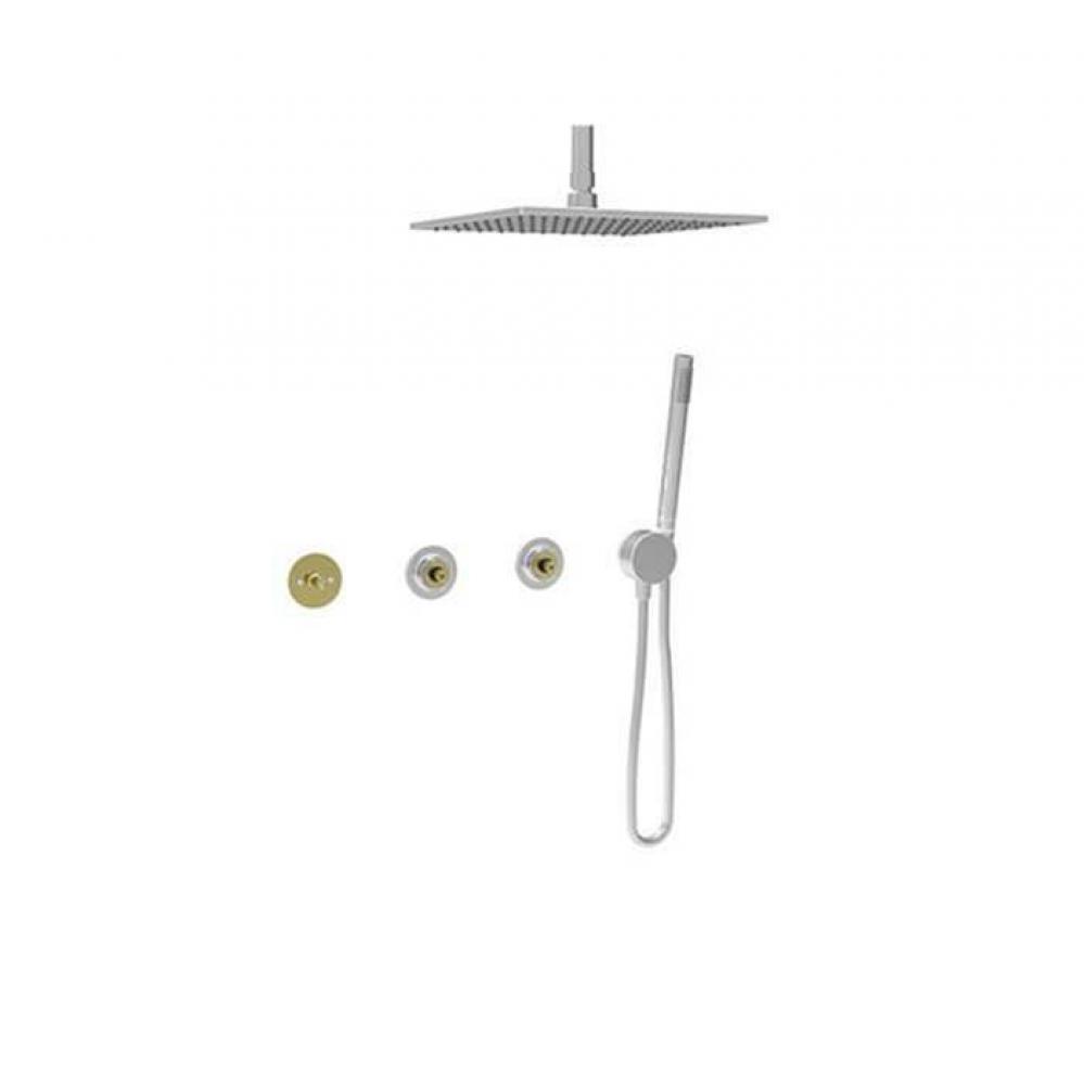 Complete Thermostatic Shower Kit (Non-Shared Ports)(Without Handle)