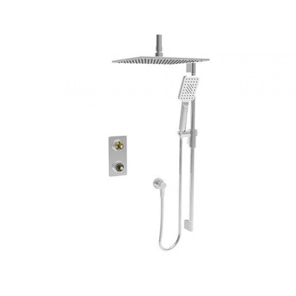 Complete Thermostatic Pressure Balanced Shower Kit (Without Handle)