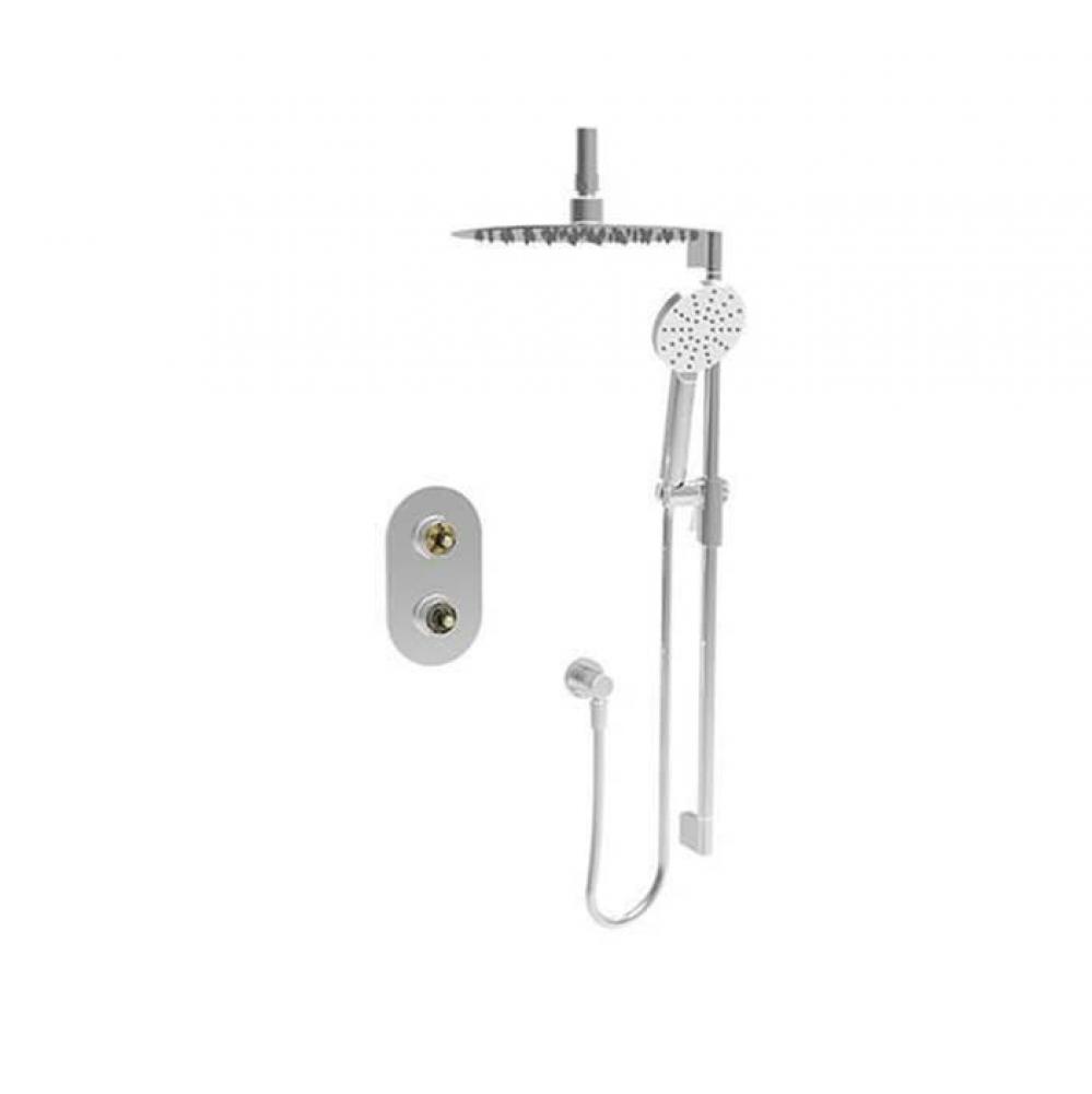 Complete Thermostatic Pressure Balanced Shower Kit (Without Handle)