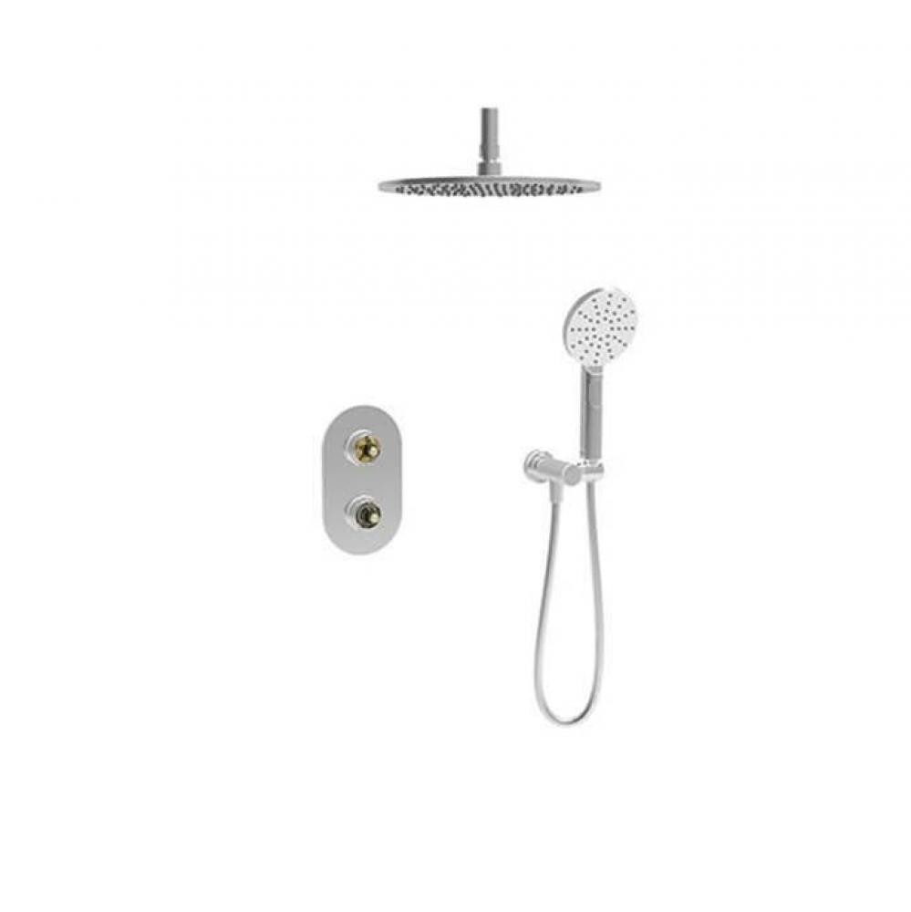 Complete Thermostatic Pressure Balanced Shower Kit (Without Handle)