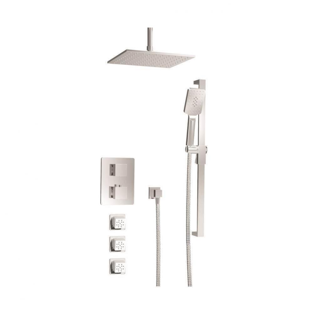 Complete Thermostatic Pressure Balanced Shower Kit