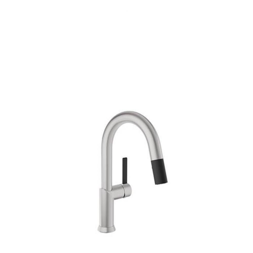 Single Hole Kitchen Faucet With 2-Function Pull-Down Spray