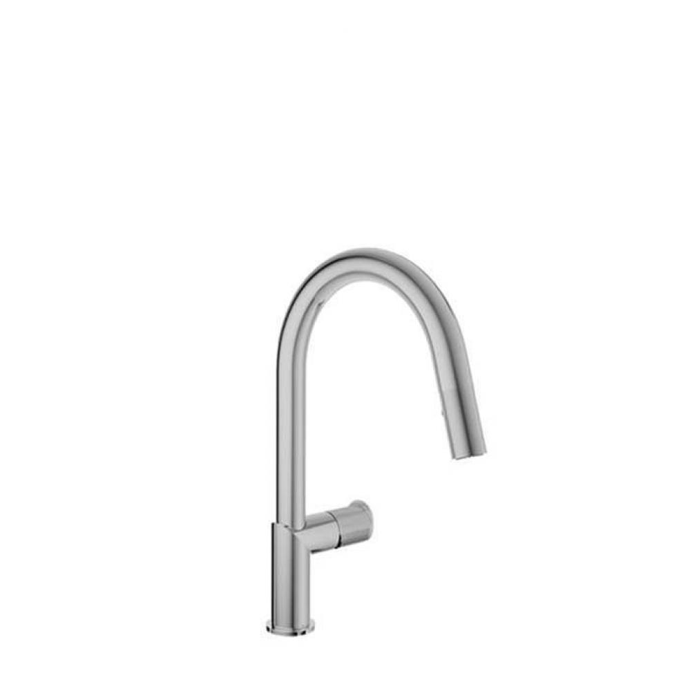 Single Hole Kitchen Faucet With 2-Function Pull-Down Spray