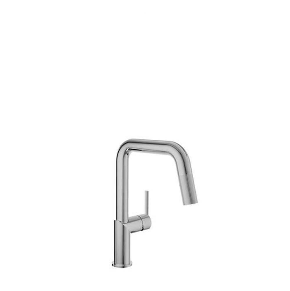 Single Hole Kitchen Faucet With 2-Function Pull-Down Spray