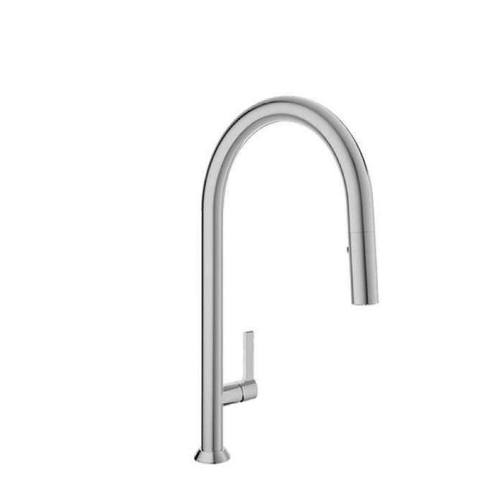 High Single Hole Kitchen Faucet With 2-Function Pull-Down Spray