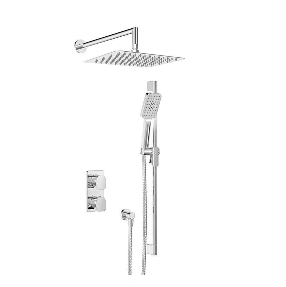 Complete Thermostatic Pressure Balanced Shower Kit (Non-Shared Ports)