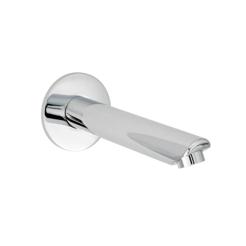 Round modern tub spout without diverter