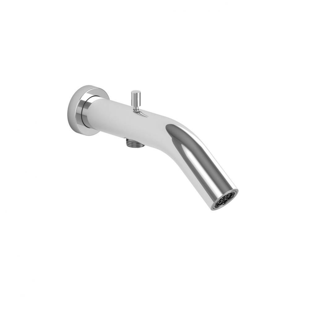 Round modern spout with diverter for hand shower (1/2''F connection)