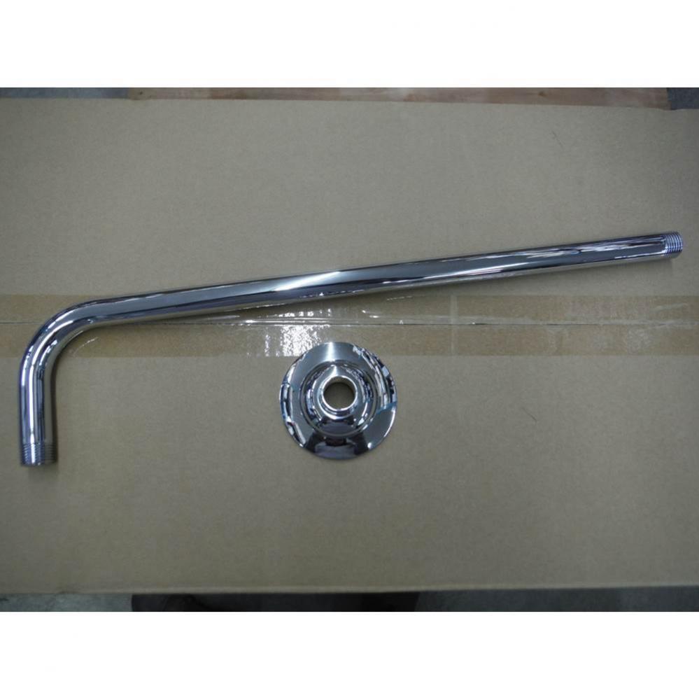 18'' shower arm with flange