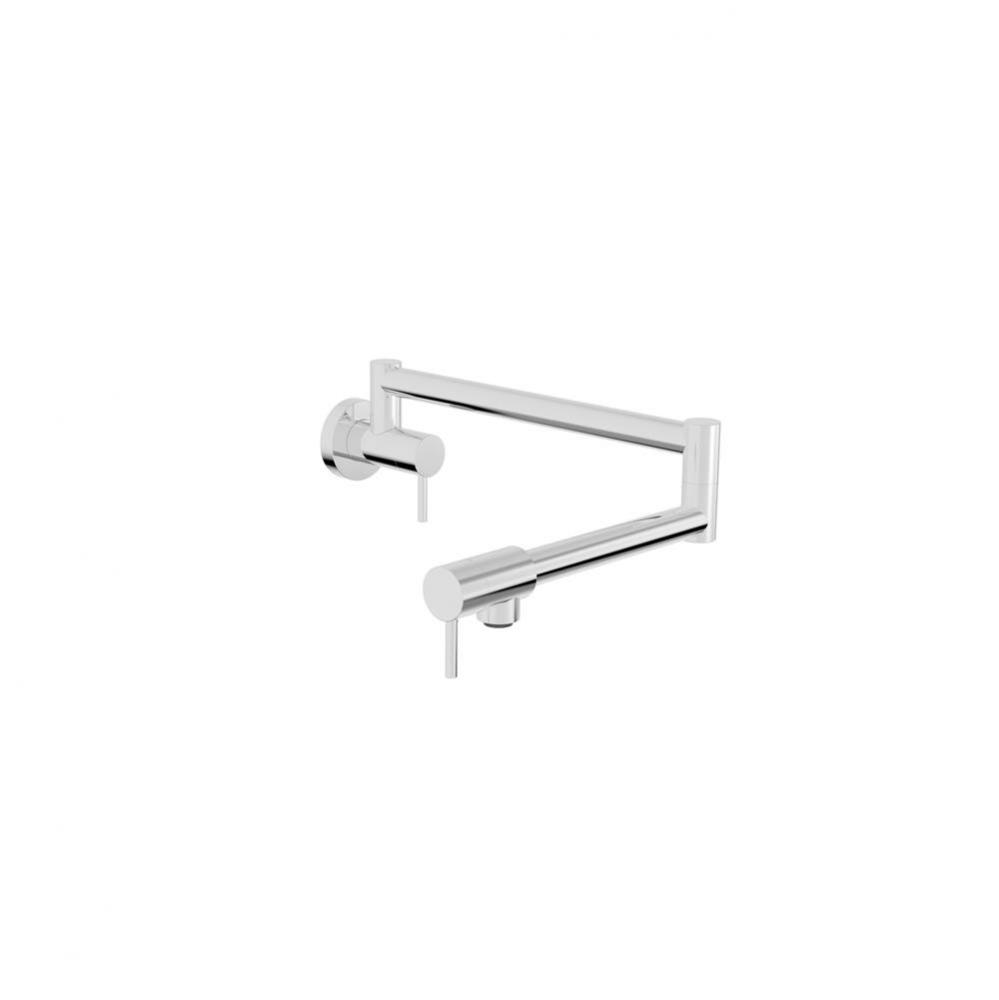 Unick - Single hole wall-mounted pot filler with two handles