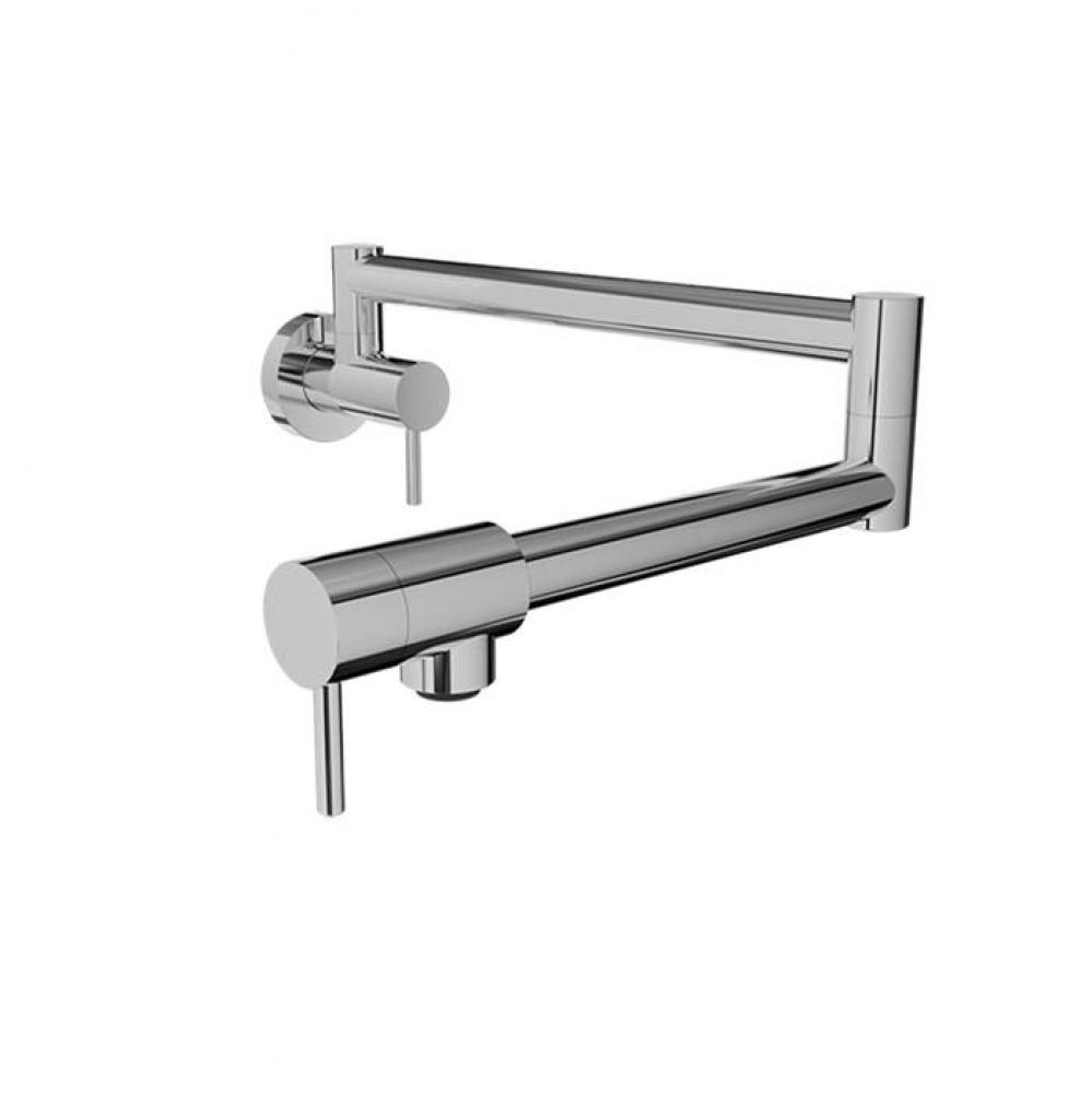 Unick - Single hole wall-mounted pot filler with two handles