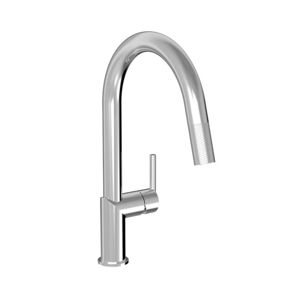 Single Hole Kitchen Faucet With 2-Function Pull-Down Spray