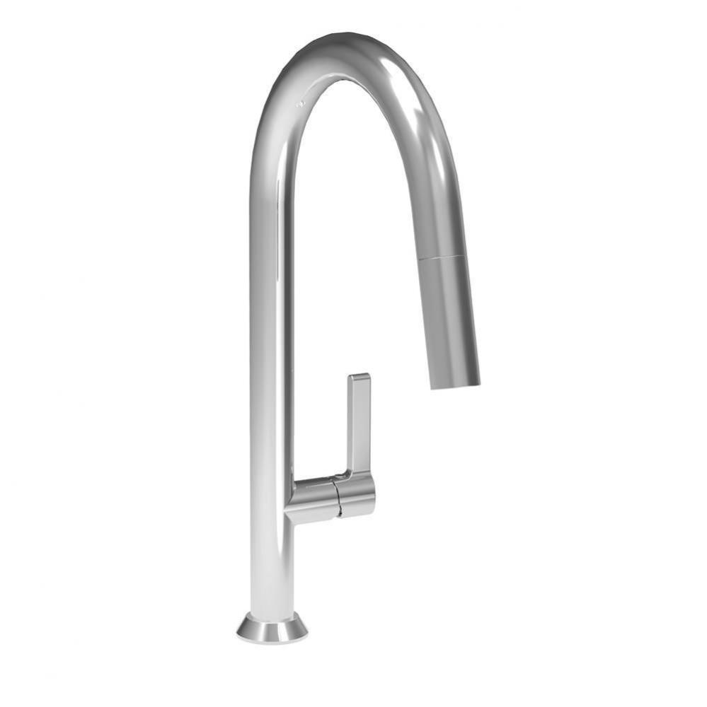 High Single Hole Kitchen Faucet With 2-Function Pull-Down Spray