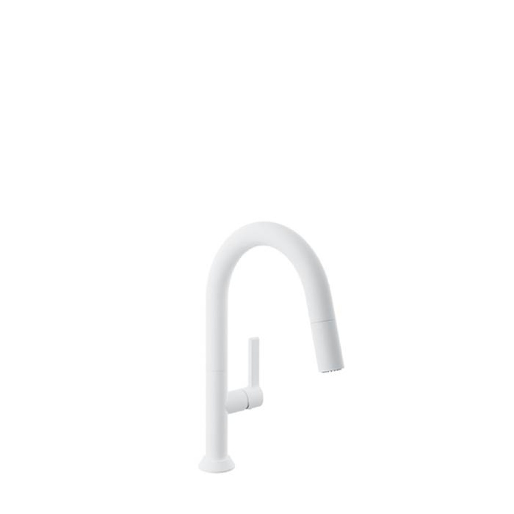 Single hole bar / prep kitchen faucet with 2-function pull-down spray