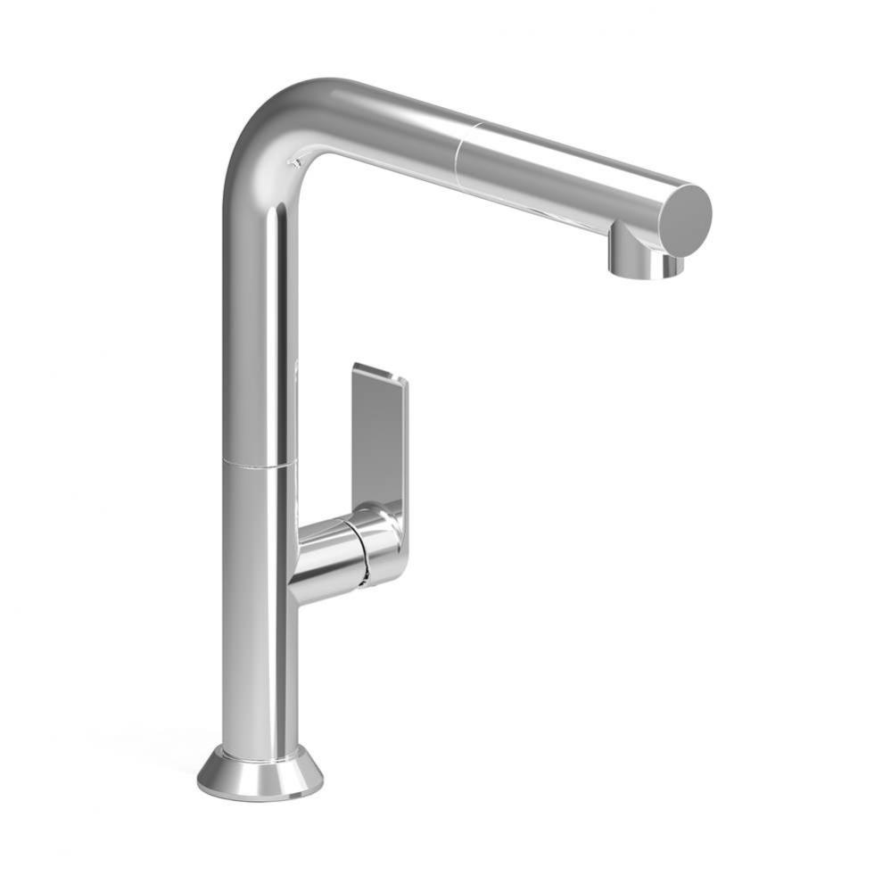 Single Hole Kitchen Faucet With 2-Function Pull-Out Spray