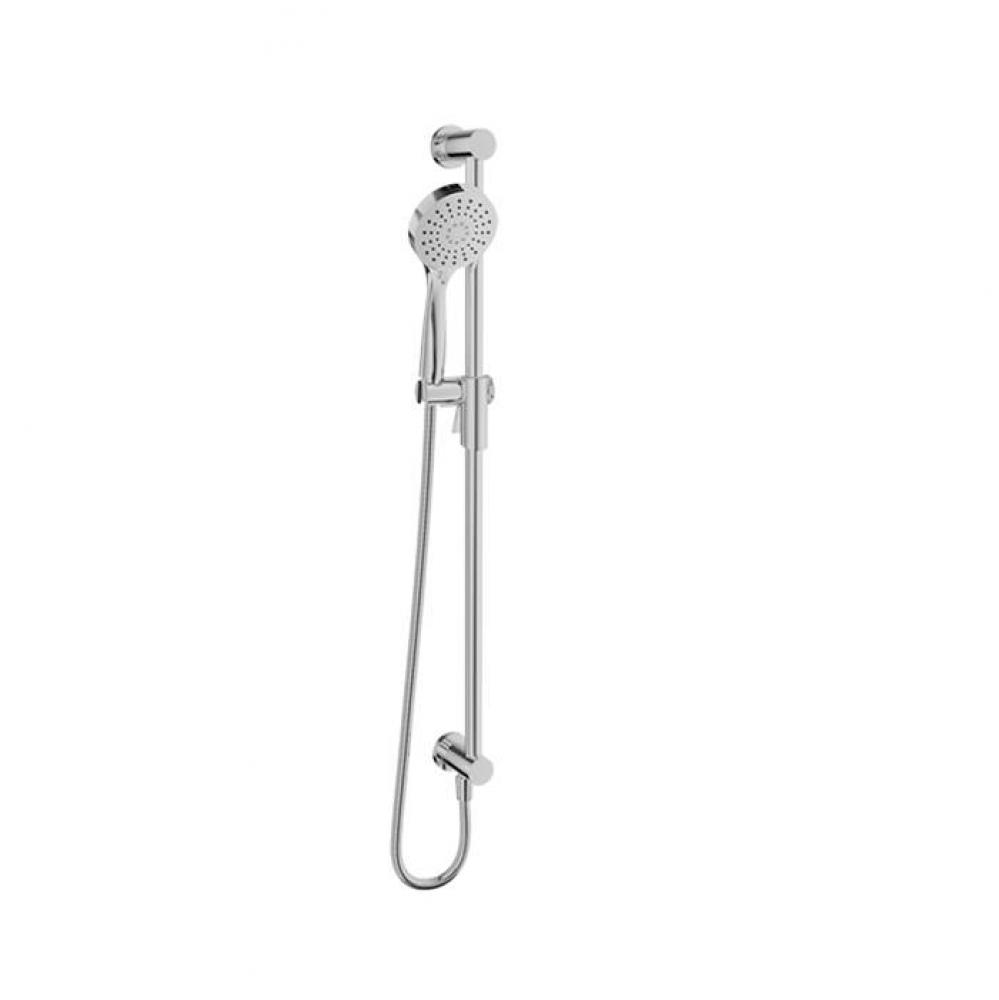 Zip Plus 3-Spray Sliding Shower Bar With Built-In Elbow Connector
