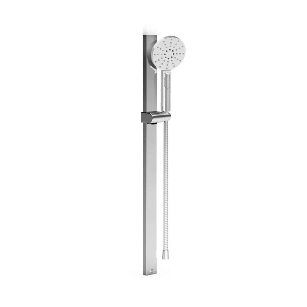 FLAT II 3-spray sliding shower bar