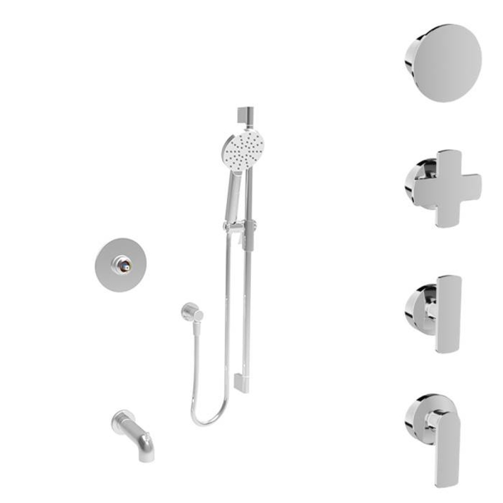 Complete pressure balanced shower kit (without handle)