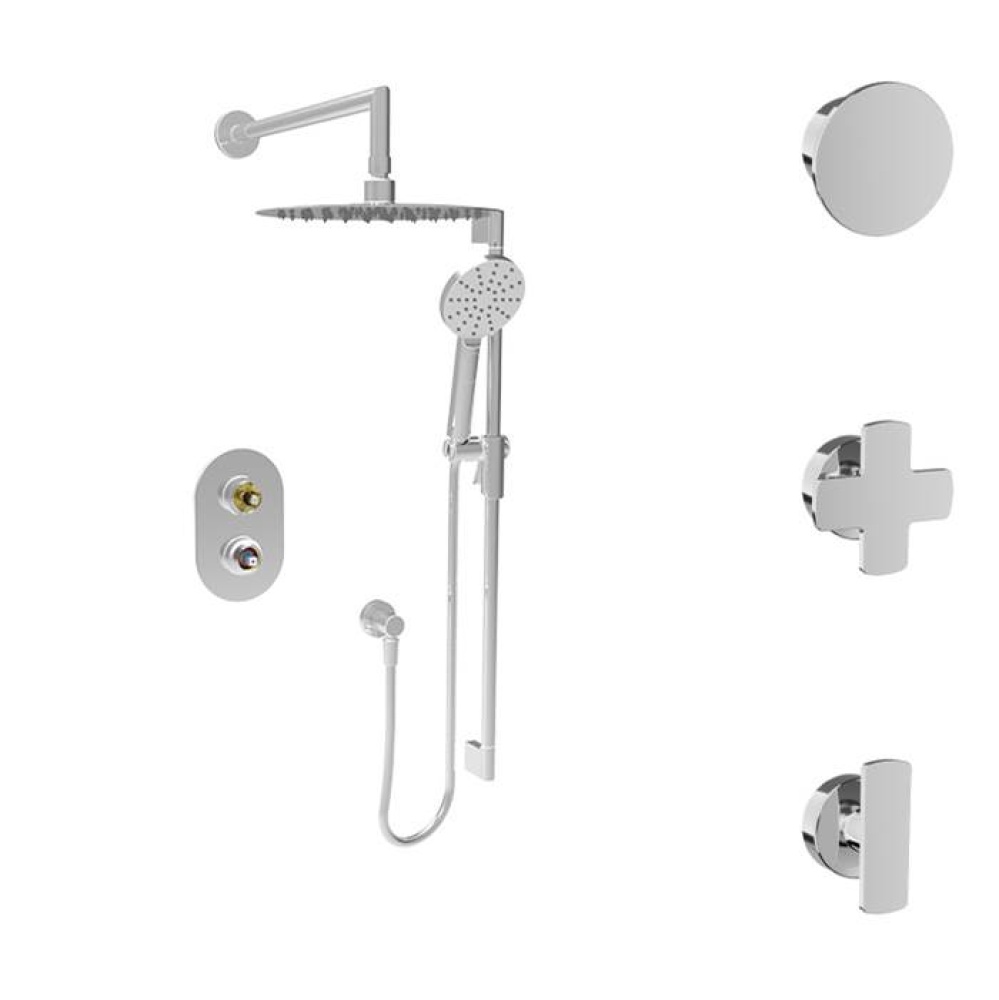 Complete pressure balanced shower kit (without handle)