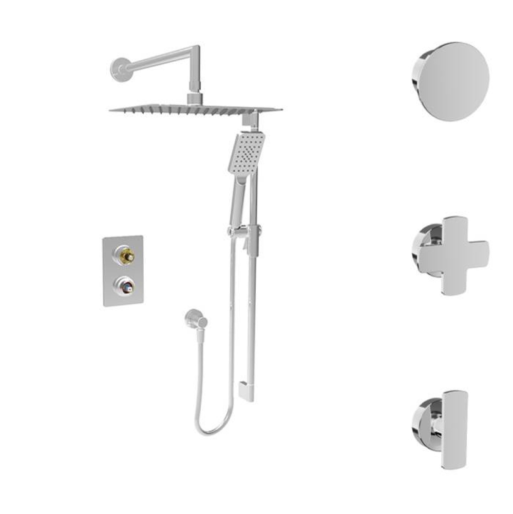 Complete pressure balanced shower kit (without handle)