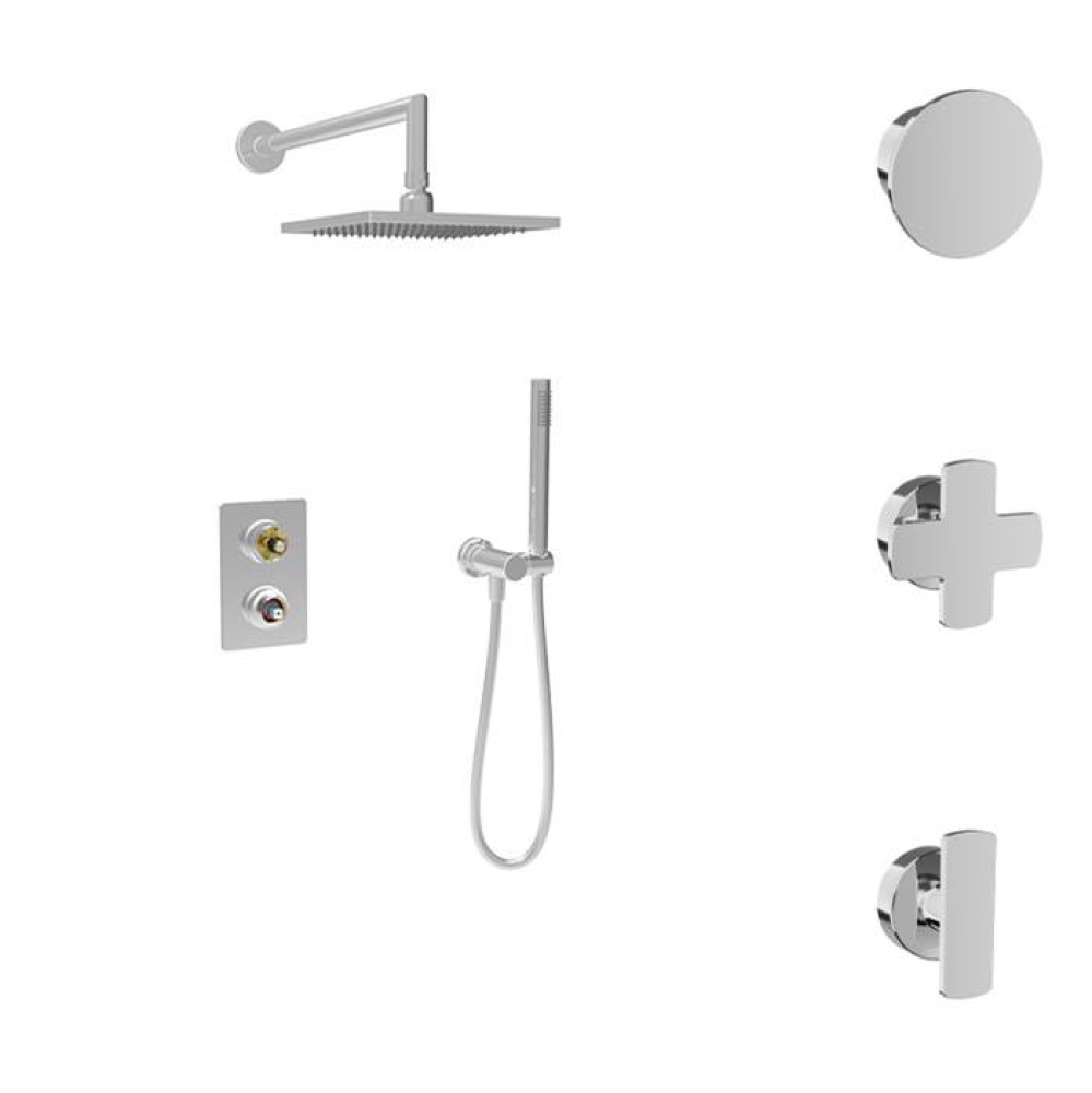 Complete pressure balanced shower kit (without handle)