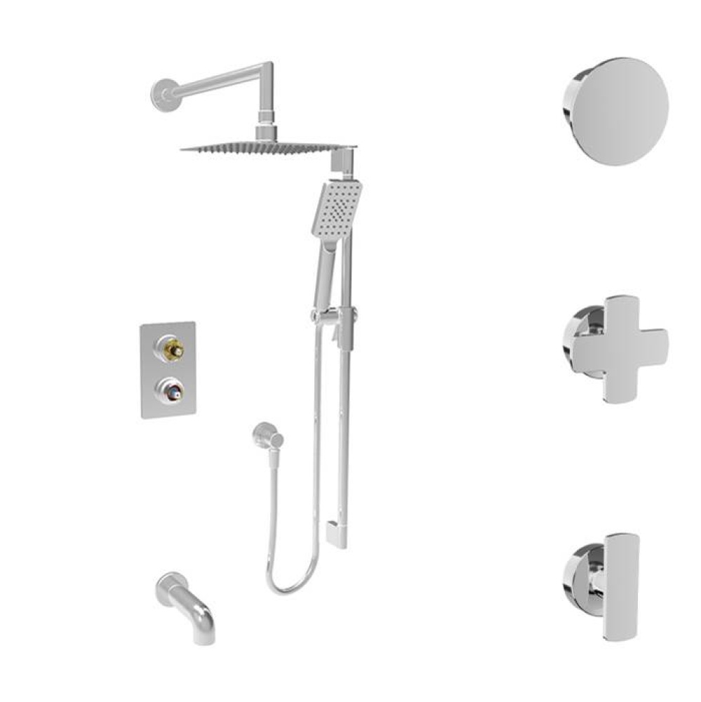 Complete pressure balanced shower kit (without handle)