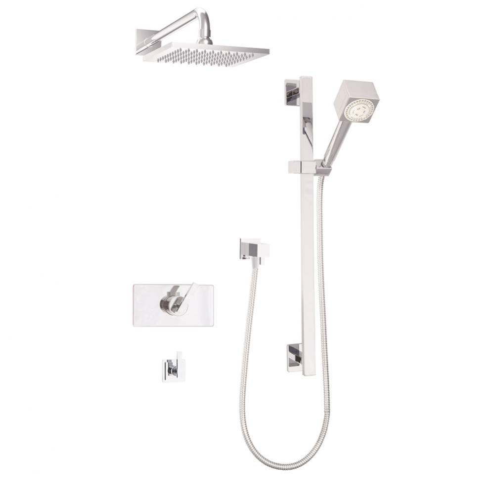 Complete thermostatic shower kit