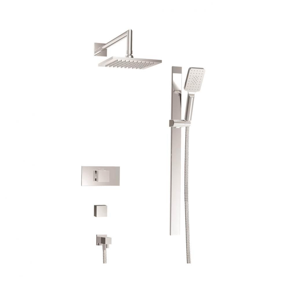 Complete thermostatic shower kit