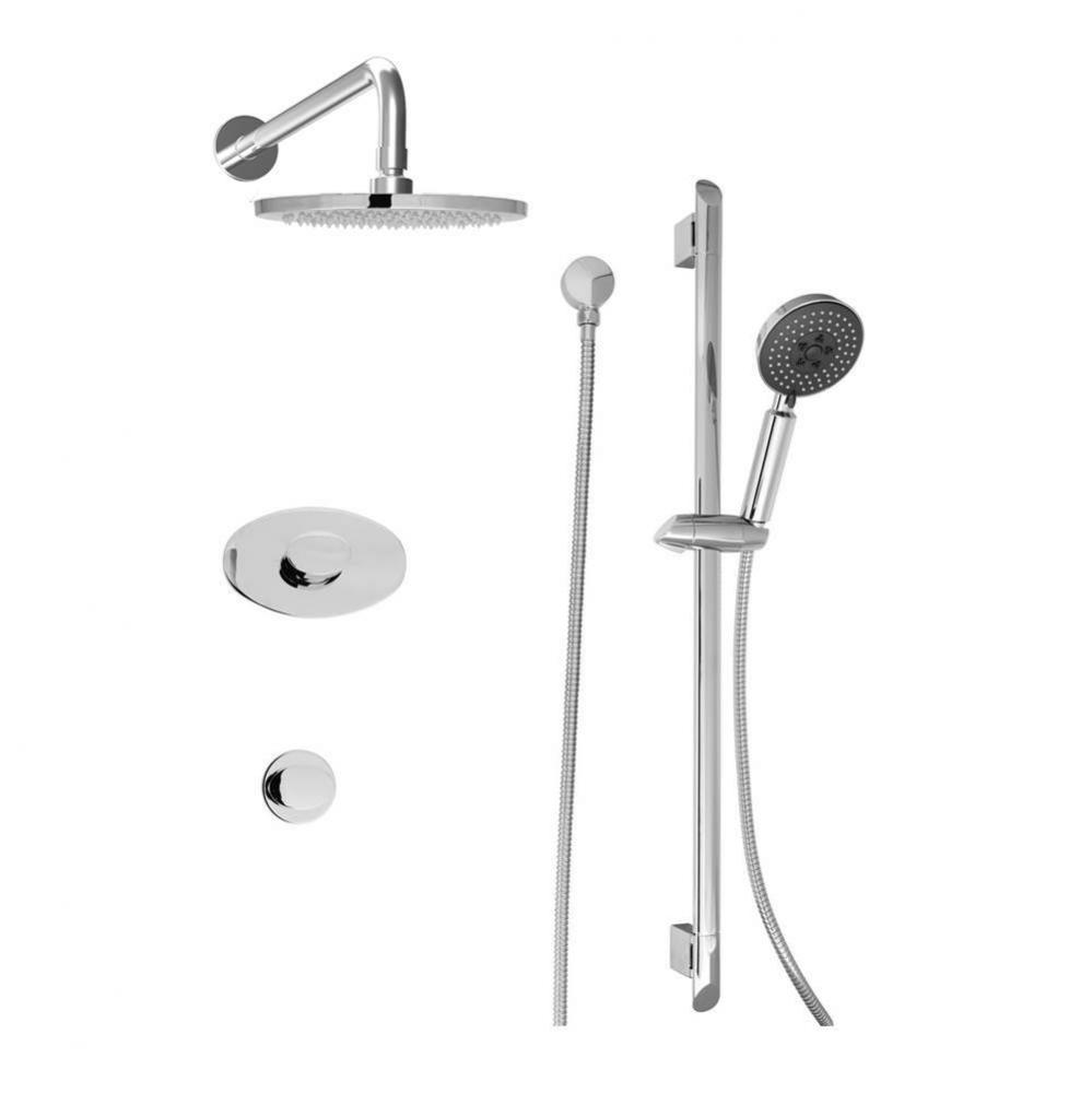 Complete thermostatic shower kit