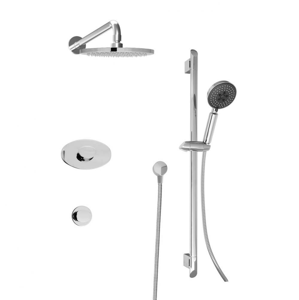 Complete thermostatic shower kit