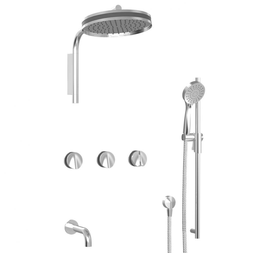 Complete thermostatic shower kit