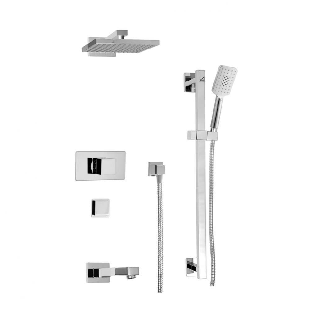 Complete thermostatic shower kit