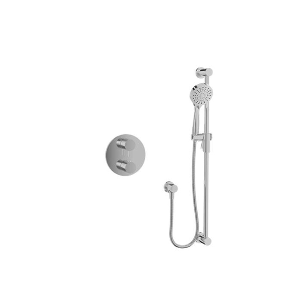 Complete thermostatic pressure balanced shower kit