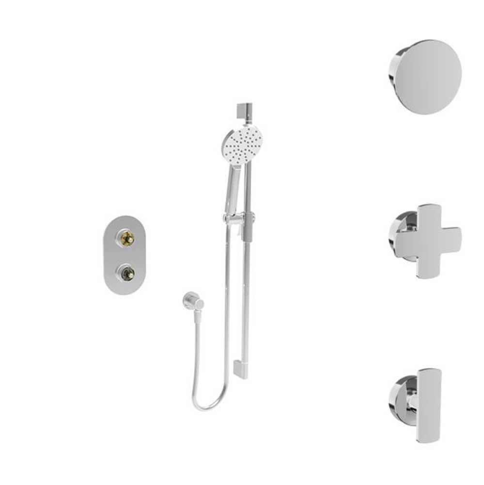 Complete thermostatic pressure balanced shower kit