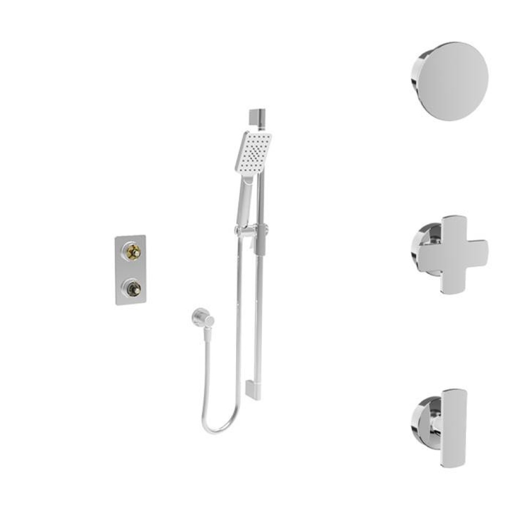 Complete thermostatic pressure balanced shower kit