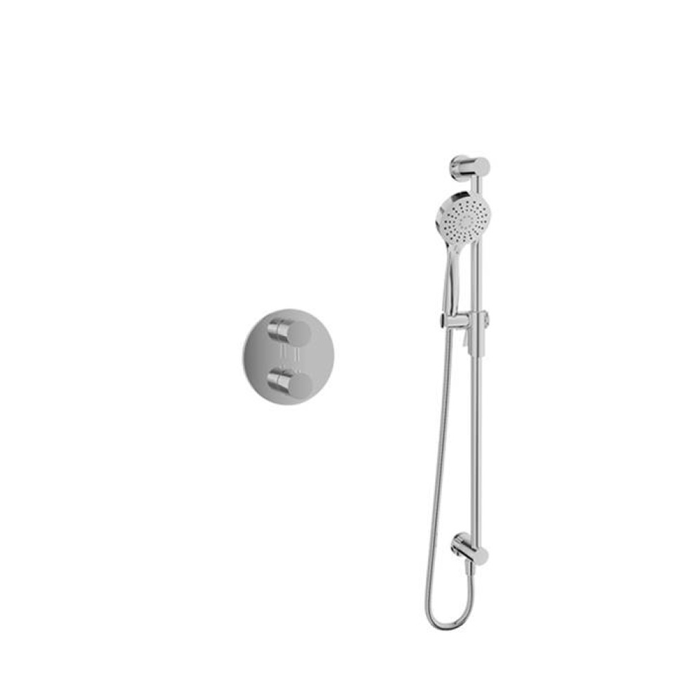 Complete thermostatic pressure balanced shower kit